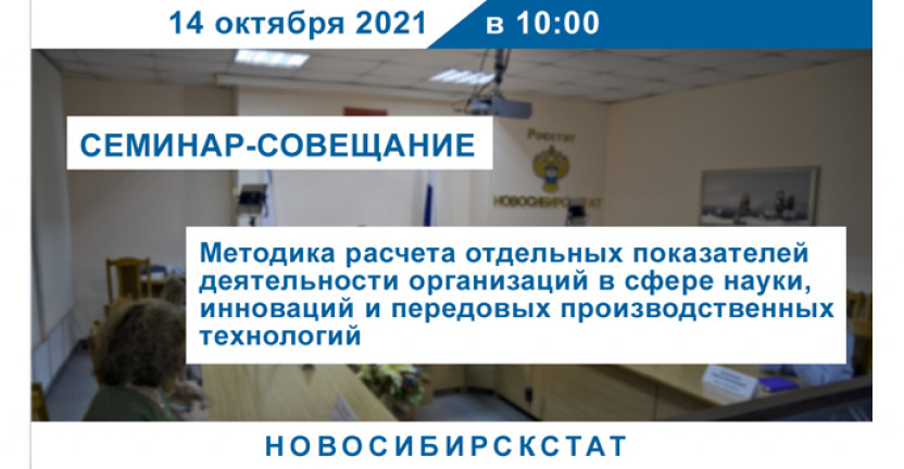 В Новосибирскстате прошел семинар на тему «Методика расчета отдельных показателей деятельности организаций в сфере науки, инноваций и передовых производственных технологий»